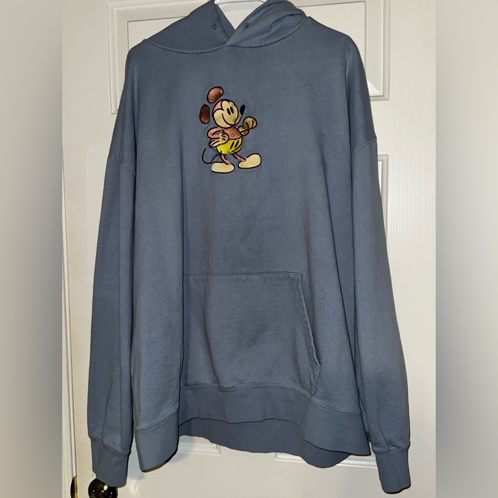 Blue Mickey Mouse Graphic Hoodie